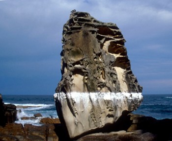 Emma Wise Global Warming (detail, lone rock) 2001